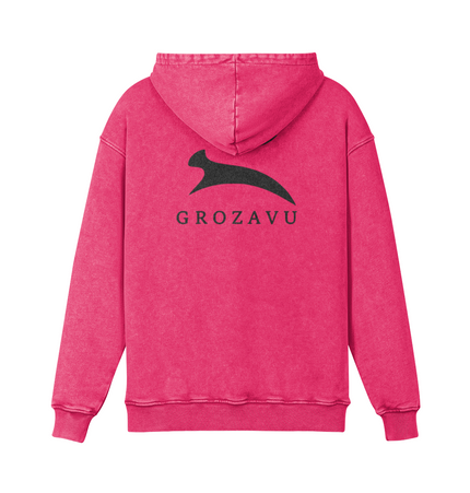 Sudadera con capucha deslavada extragrande de 440GSM súper pesado